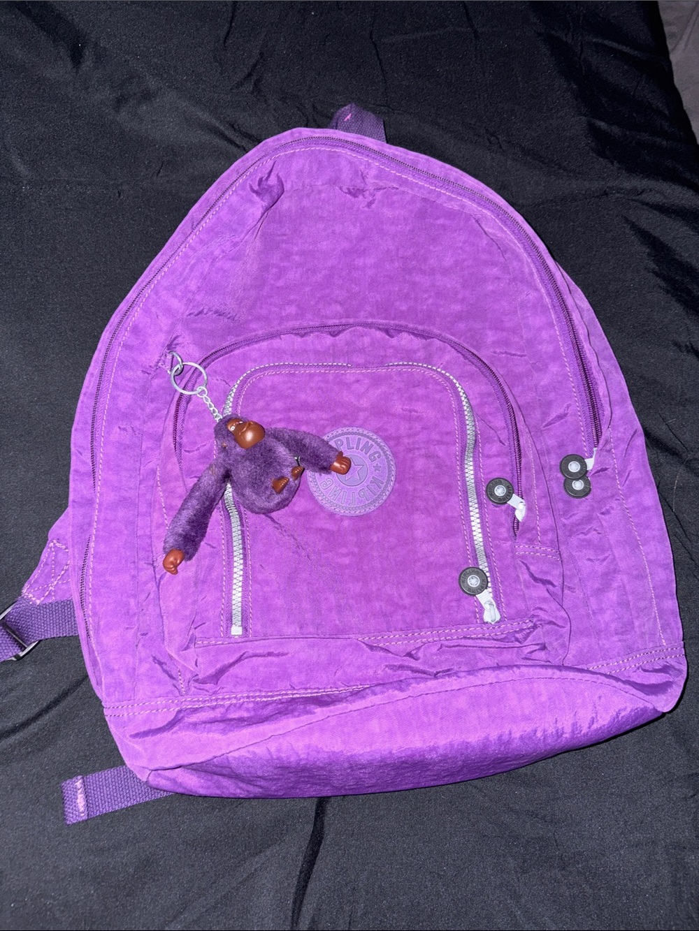 Kipling Large Backpack with Monkey Keychain